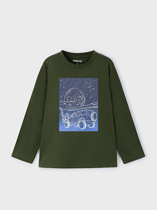 Mayoral Kids Long-Sleeved Green Glow In The Dar...