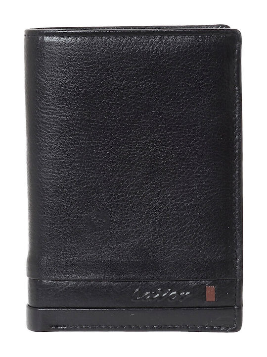 Δερμάτινο Ανδρικό Πορτοφόλι με RFID Μαύρο