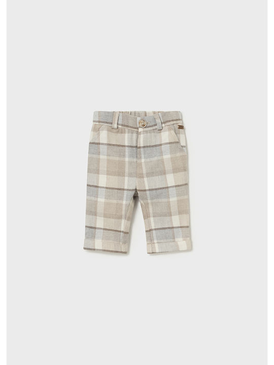 Pantaloni din Material Textil pentru Copii Tabac maro