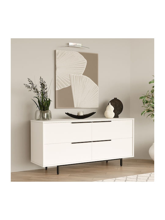 Bufet Cartmel Alb 160x44.5x74.3cm