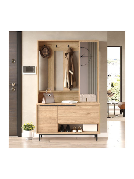 Laxfield Eingangsmöbel mit Schuhschrank Natural 112x35.5x178.2cm