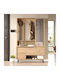 Laxfield Eingangsmöbel mit Schuhschrank Natural 112x35.5x178.2cm