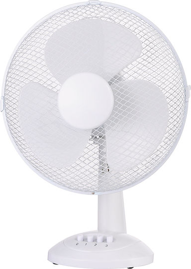 Budget BTF-30N Tischventilator 40W Lüfterdurchmesser 30cm Weiß