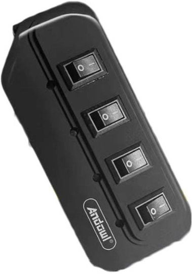 Andowl USB Hub 4 Ports USB 2.0 with USB-A Connection