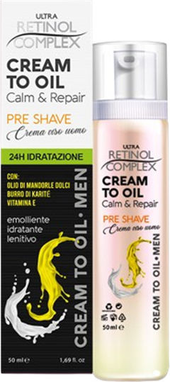 Retinol Complex Vitamina E, Extract De Gălbenele Și Mușețel Rich Cremă Hidratare Și Anti-îmbătrânire Pentru Bărbați Crema De Fata Împotriva Roșeții Cu Retinol 50ml