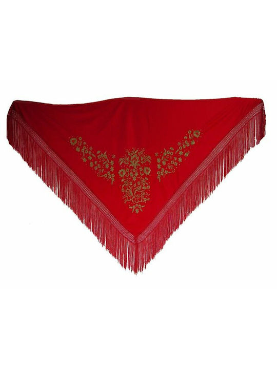 Shawl Pgrdrd Red 140 Cm