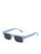 AV Sunglasses Bella Unisex Γυαλιά Ηλίου με Μπλε Κοκκάλινο Σκελετό και Γκρι Φακό