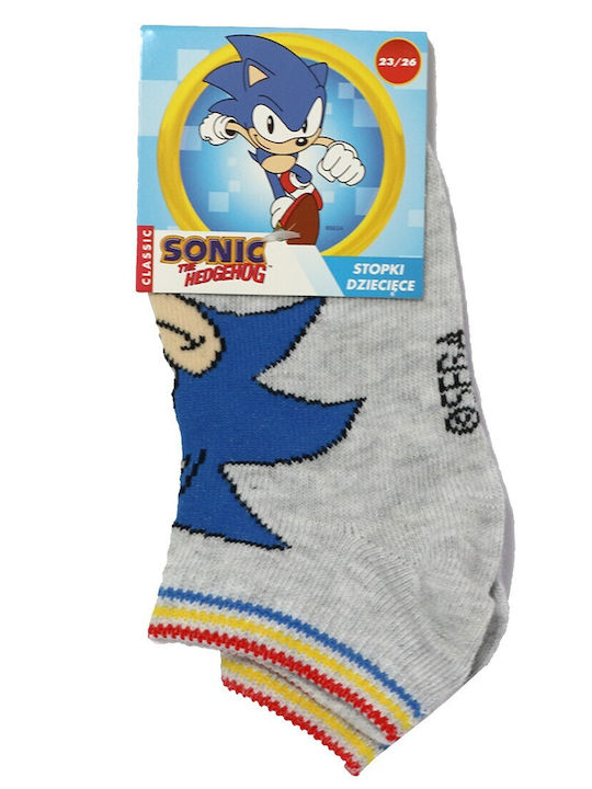 Sega Kids' Ankle Socks Sonic Gray