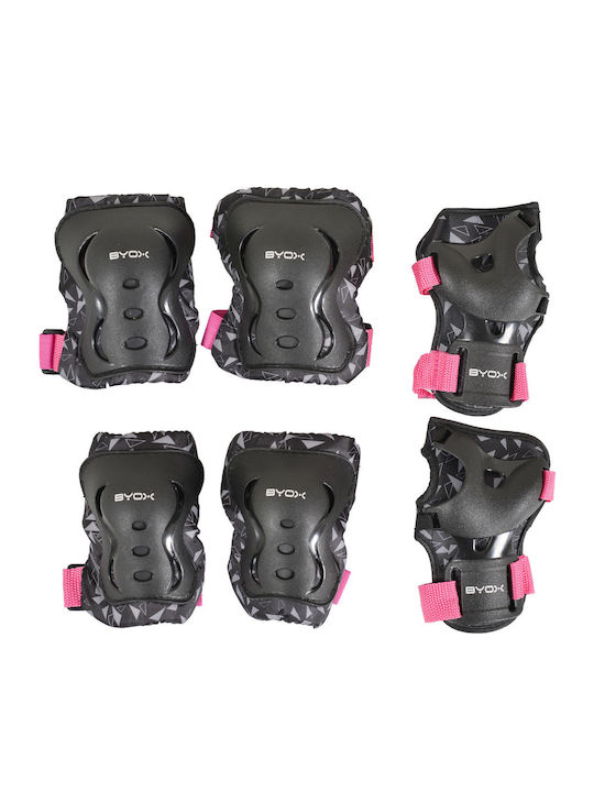 Byox Dazzle Children's Knee Pads for Rollers Pink 0-25kg