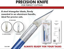 Mirage Precision Knife + 5 Blades (blue) Kutter Modellierung 1Stück