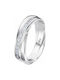 Lotus Watches Women's Silver Half Eternity Ring with Zircon