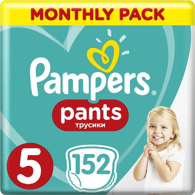 Pampers Pants Πάνες Βρακάκι No. 5 για 12-18kg 152τμχ