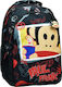 Σχολικη Τσαντα Πλατης Οβαλ Bmu Paul Frank Graffiti 346-85031 Paul Frank