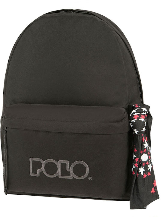 Polo School Bag Backpack Junior High-High School in Black color 2024