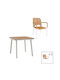 Synergy-norture Dining Room Set for Small Outdoor Spaces 3 Pieces White