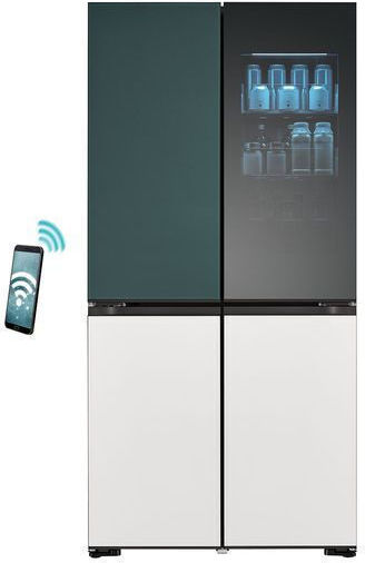 LG Side-by-Side Kühlschrank 617Es Total NoFrost H186.5xB91.4xT68.7cm. Weiß GMV960NNME