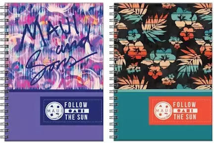 Spiral Notebook 17x25 2 Subjects 70 Sheets Maui Paint Hawaii 339-08402