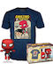 Funko Pop Tee Adult Spider-man Comic Cover Metallic Vinyl Figure Tricou L 889698779487