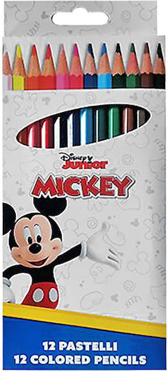 Colored Pencils Set = 12 Colors Mickey Disney