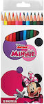 Set de creioane colorate cu 12 culori Minnie Disney 60-845