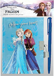 Diary Lock & Pen Frozen 18x12cm Disney