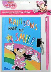 Diary Lock & Pen Minnie 18x12cm Disney