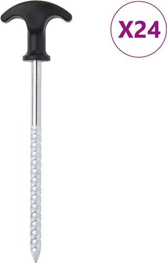vidaXL Tent Pegs Camping Set 24 Pieces 4.5cm