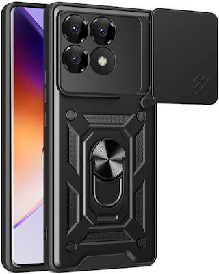 Bodycell Slide Back Cover Durable Black (Poco F6 Pro)