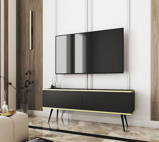 TV-Ständer Anthrazit + Schwarz M135xT32xH53cm