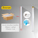 Bossram Canal de Cablu cu autocolant De podea din Plastic Alb 1m
