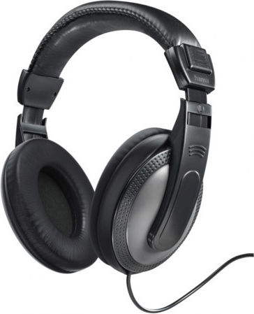 HAMA Shell Wired On Ear Headphones Black