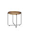 Masă Laterală Rotundă Fl026 Metalică Bronz M46xL50xÎ50cm