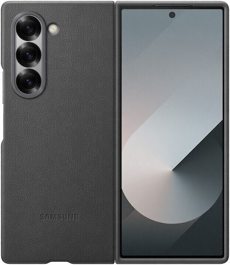 Samsung Kindsuit Case Umschlag Rückseite Leder / Synthetisches Leder Gray (Samsung Galaxy Fold6)