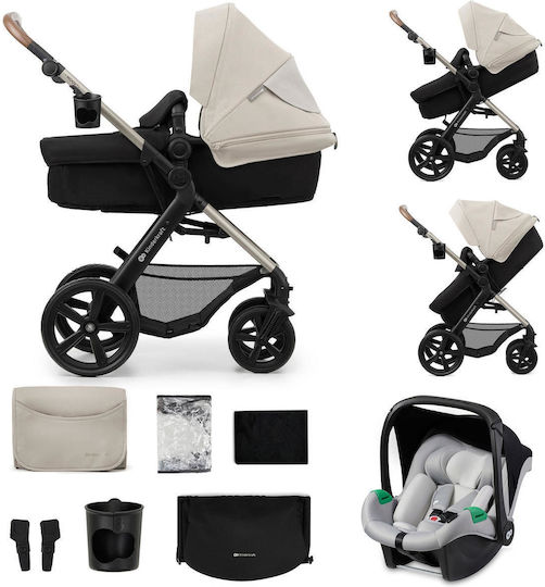 Kinderkraft Moov 2 Бебешка количка 3 в 1 Moonlight Grey 16кг 024201