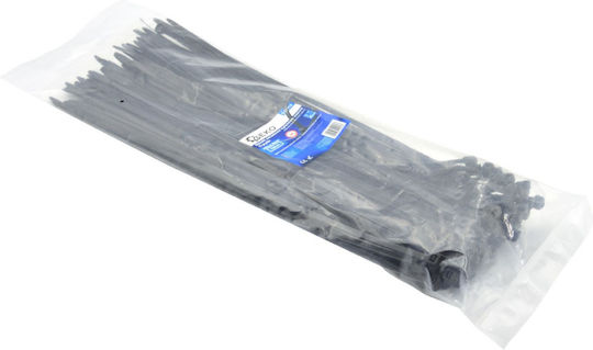 Geko Plastic Cable Ties 350mmx4mm In Black Colour 100 Pieces G17130
