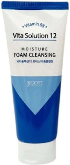 Jigott Vita Solution 12 Facial Cleansing Foam with Moisturizing & Brightening Action 180ml