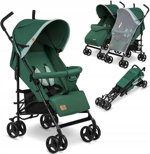 Lionelo Elia Καρότσι Μπαστούνι Kατάλληλο από 6+ Mηνών Green Forest 7kg
