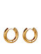 Callajewels Earrings Hoops made of Steel Gold Plated