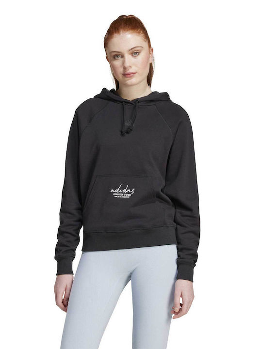 adidas Women's Hooded Sweatshirt Black