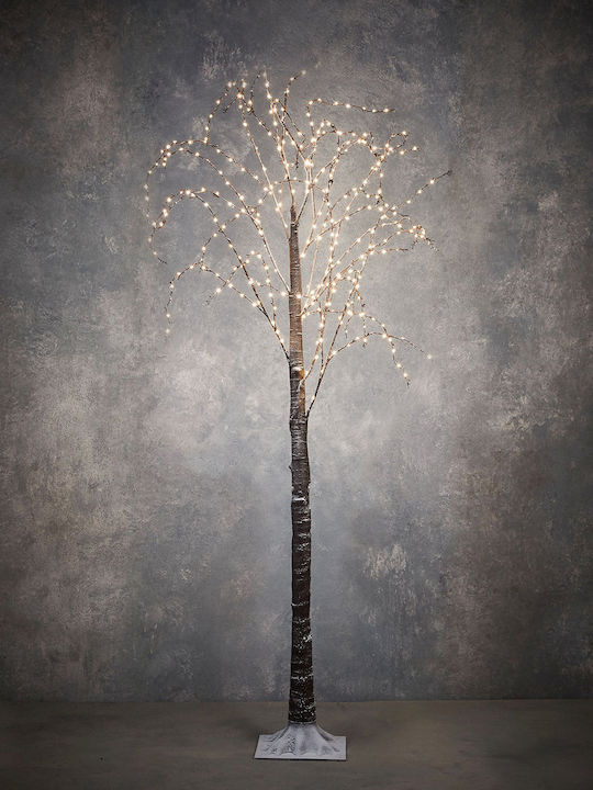 Christmas Decorative Illuminated Plastic Tree 100cm IP44 Brown