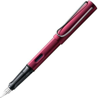 Lamy Calligraphy Pen Pink made of Steel with Blue Ink