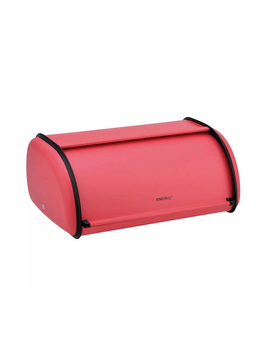 KING Hoff Inox Bread Box with Lid Red