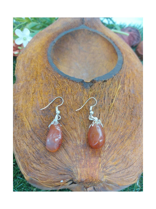 Polished Carnelian Earrings