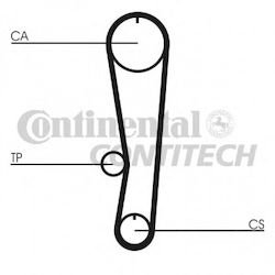 Kit distributie Suzuki Swift Cabriolet SF413 Contitech CT568K1