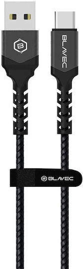 Blavec Raptor Braided USB 2.0 Cable USB-C male - USB-A Μαύρο 3m