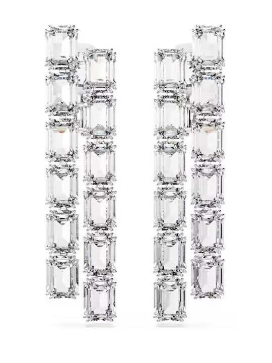 Swarovski Millenia Σετ Σκουλαρίκια Κρεμαστά με Clip με Πέτρες