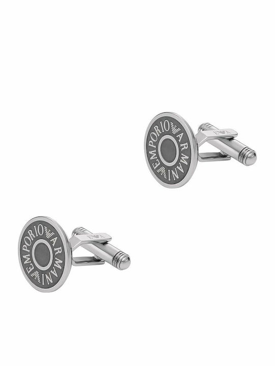 Emporio Armani Мансети от Inox в Сребрист Цвят