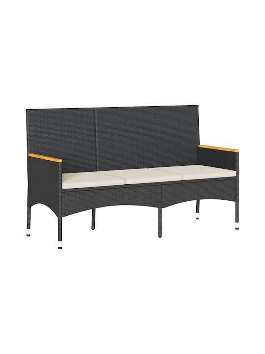 Baumsessel-Sofa Außenbereich Rattan mit Kissen 140x54x85cm