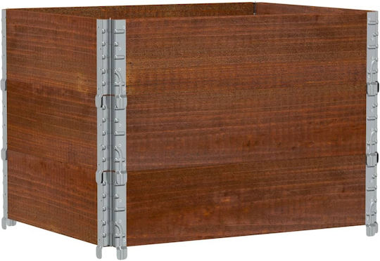 vidaXL Ζαρντινιέρα Ξύλινη Καφέ 80x60x60.5εκ.