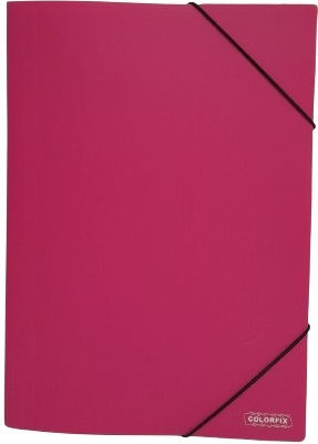 Colorfix Φάκελος Πρεσπάν Συμπαγές Λάστιχο Αυτιά Χαρτί A4 25x35εκ Φούξια